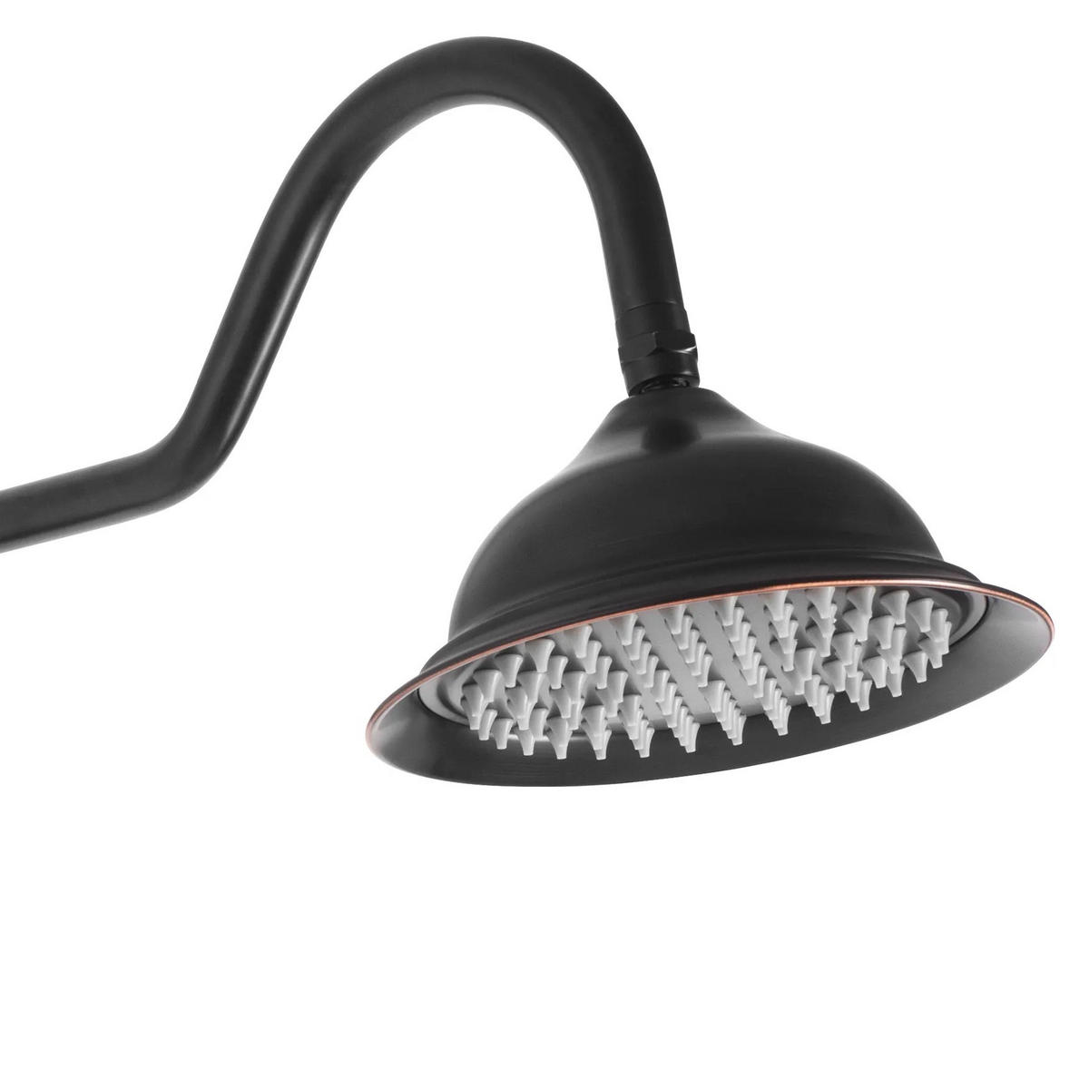 DUSCHGARNITUR Rea Bergamo Old Black - Schwarz, Metall (21/150/50cm) - REA