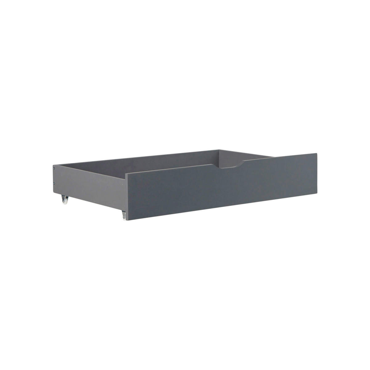 HAUSBETT mit Stauraum 90/200 cm Grau - Grau, Holz (206/160/98cm) - Homestyle4u