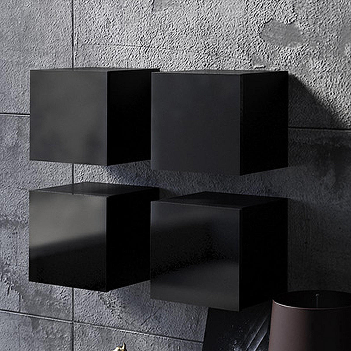 REGAL Cairns-132 - Schwarz, Holzwerkstoff (34/34/32cm) - Lomado