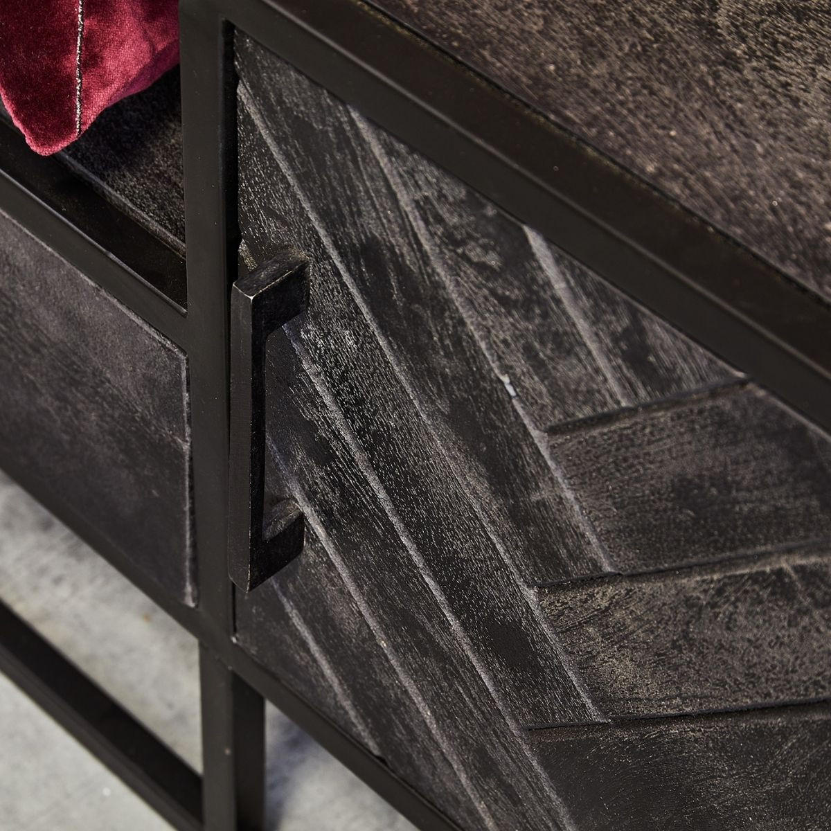 TV-MÖBEL New York Schwarz 45/210/50 cm - Schwarz, Holz (210/50/45cm) - Starfurn