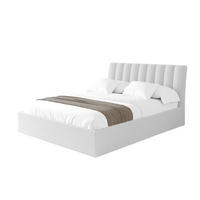 POLSTERBETT mit Bettkasten und Lattenrost, Boxbett ohne Matratze - ILAN 180x200 Weiß - Weiß, Holzwerkstoff/Textil (180/200cm) - ALTDECOR