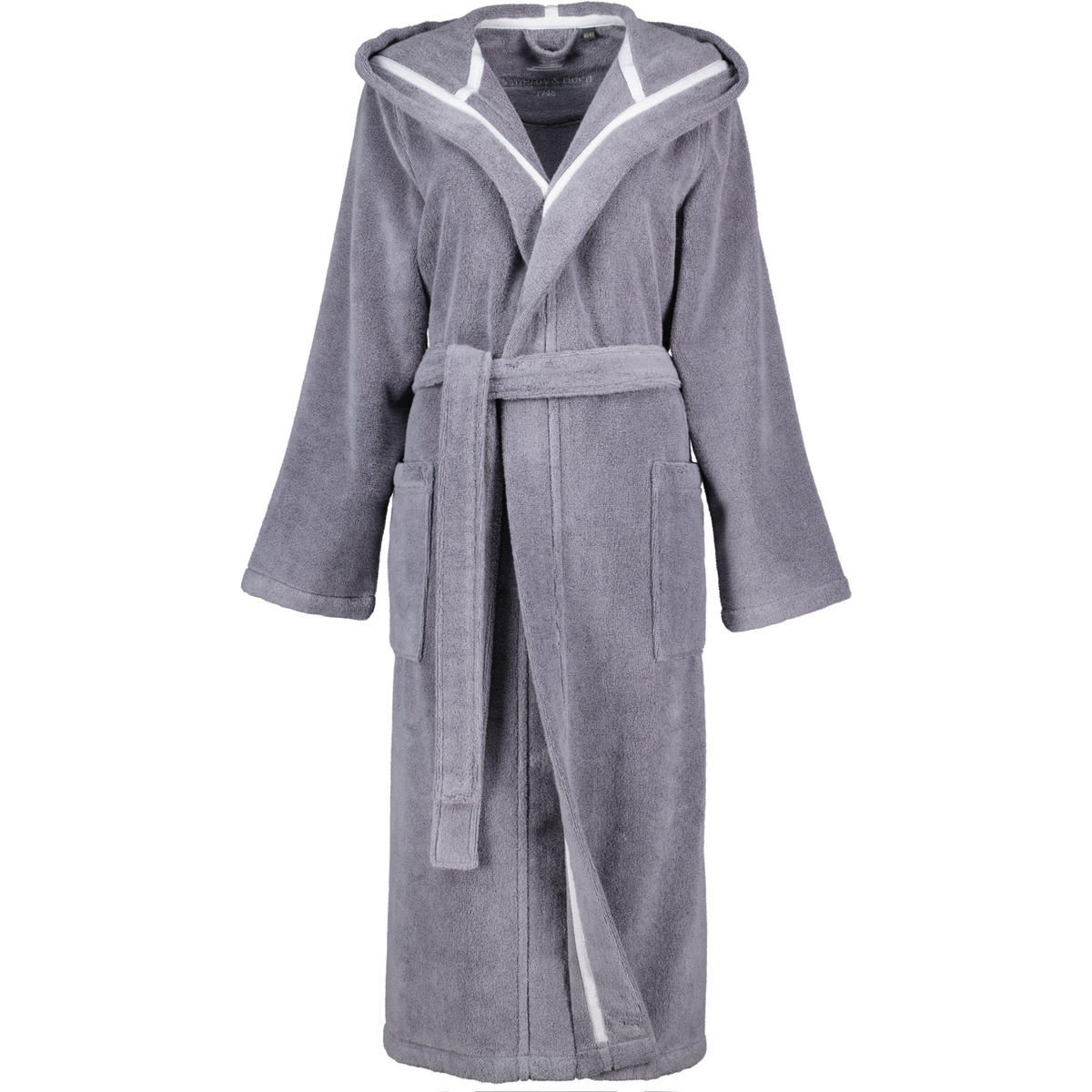 BADEMANTEL DAMEN KAPUZE 2521 SHADOW-GREY - 77 - Grau, Textil (XLnull) - Zöllner