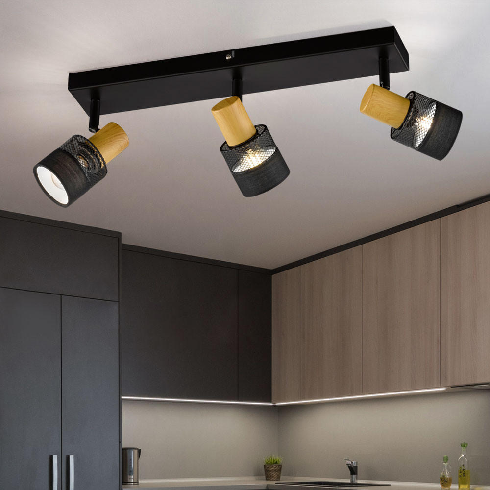 LED DECKENLEUCHTE Metall Schwarz - Schwarz, Metall (45/8/17cm) - Wofi