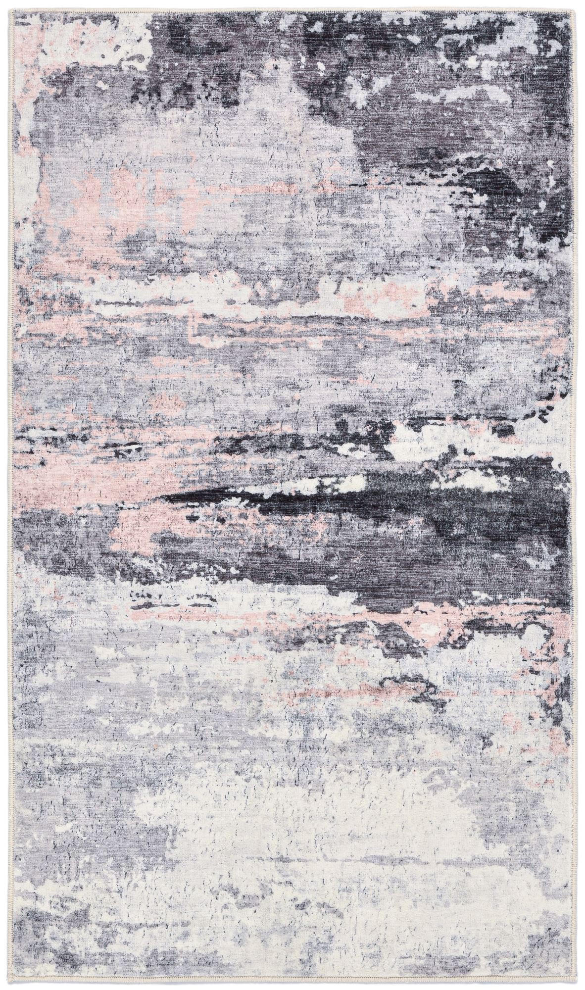 BADTEPPICH Ariella Grau 70x120 cm - Rosa, Textil (70/120cm) - Gino Falcone