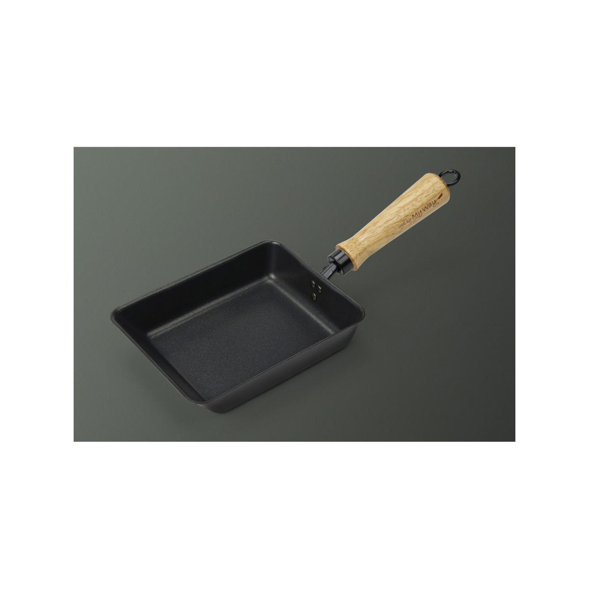 OMELETTPFANNE japanische - 38 x 15cm - Aus Karbonstahl - Kompatibel mit allen Herdplatten - Schwarz, Metall (38/15/9.5cm)