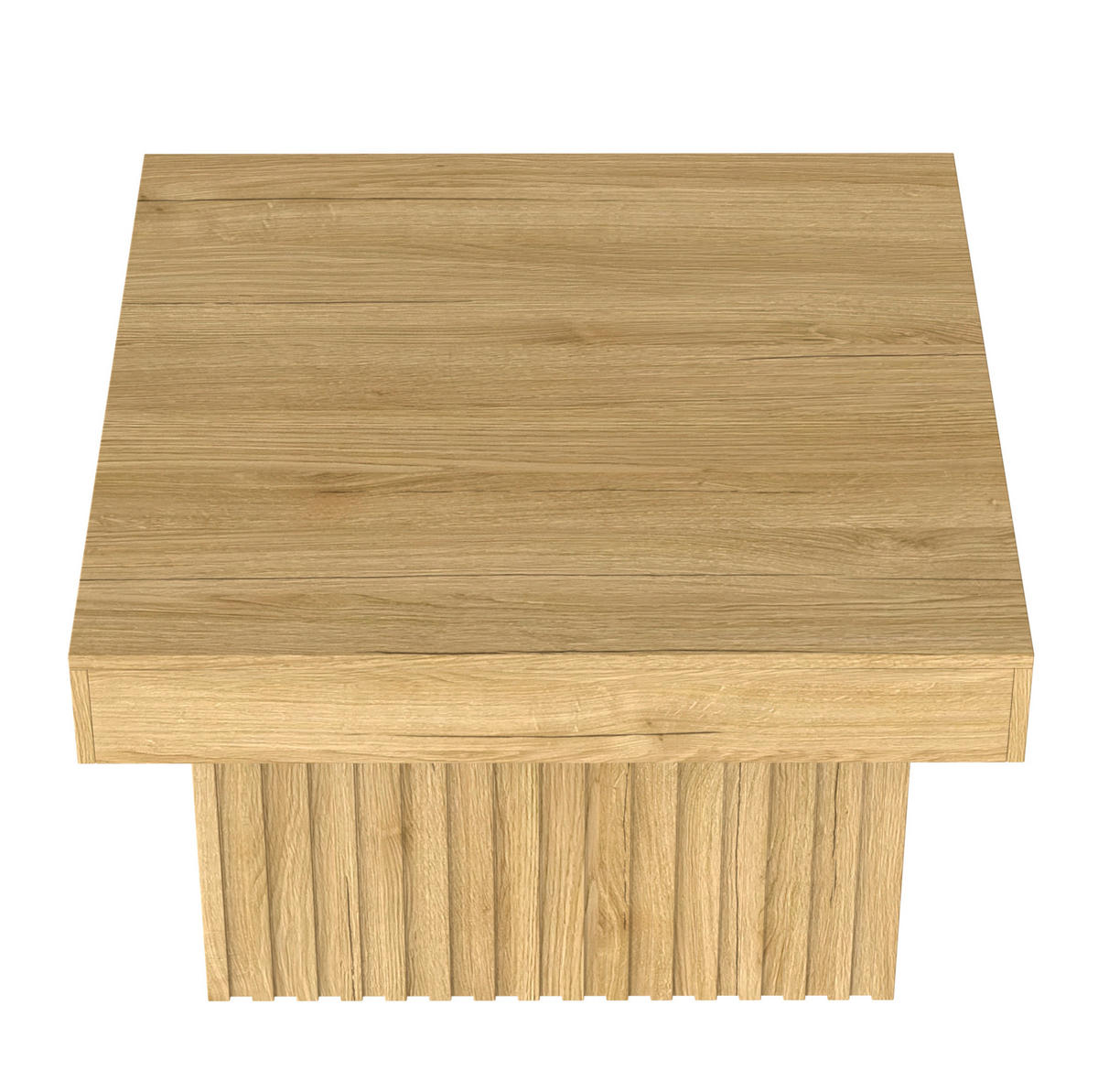 COUCHTISCH aus MDF und Spanplatte 79x79x46 cm Natur pflegeleicht, platzsparend und vielseitig - Naturfarben, Holzwerkstoff (79/79/46cm) - Modfu