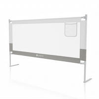 BETTSCHUTZGITTER Jaron 180/71-101 cm - Grau, Textil (180/180cm) - Juskys