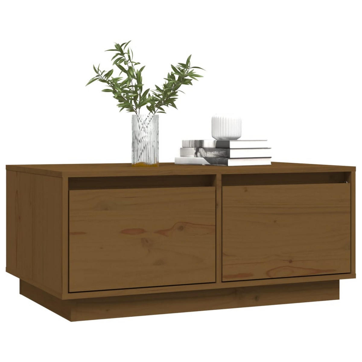 COUCHTISCH Honigbraun 80x50x35 cm Massivholz Kiefer - Braun, Holz (50/80/35cm) - furnicato