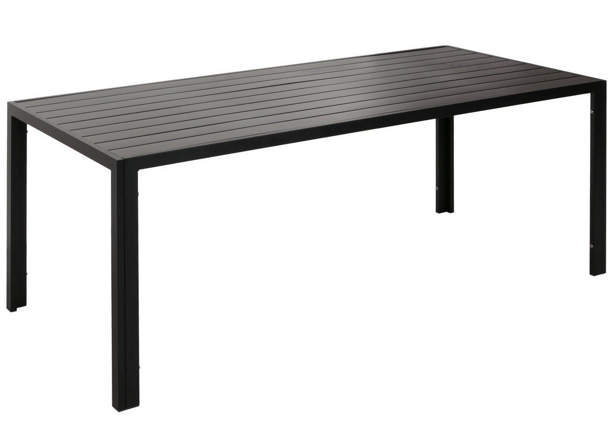 ALU-ESSTISCH 73x180x80cm wetterfest Anthrazit - Anthrazit, Metall (80/180/73cm) - CHEFGASTRO