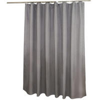 DUSCHVORHANG Polyester 100/180 cm Wasserabweisend Knitterfrei - Grau, Kunststoff (100/180cm) - MCBOSON