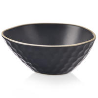SNACKSCHALE Keramik 130 ml Schwarz - Schwarz, Keramik (8.5/11/4.5cm) - Orion 