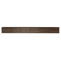TV-LOWBOARD Framme hängend Walnussoptik Wisconsin 300/30/30 cm - Dunkelbraun, Holzwerkstoff (300.2/30/30cm) - Selsey