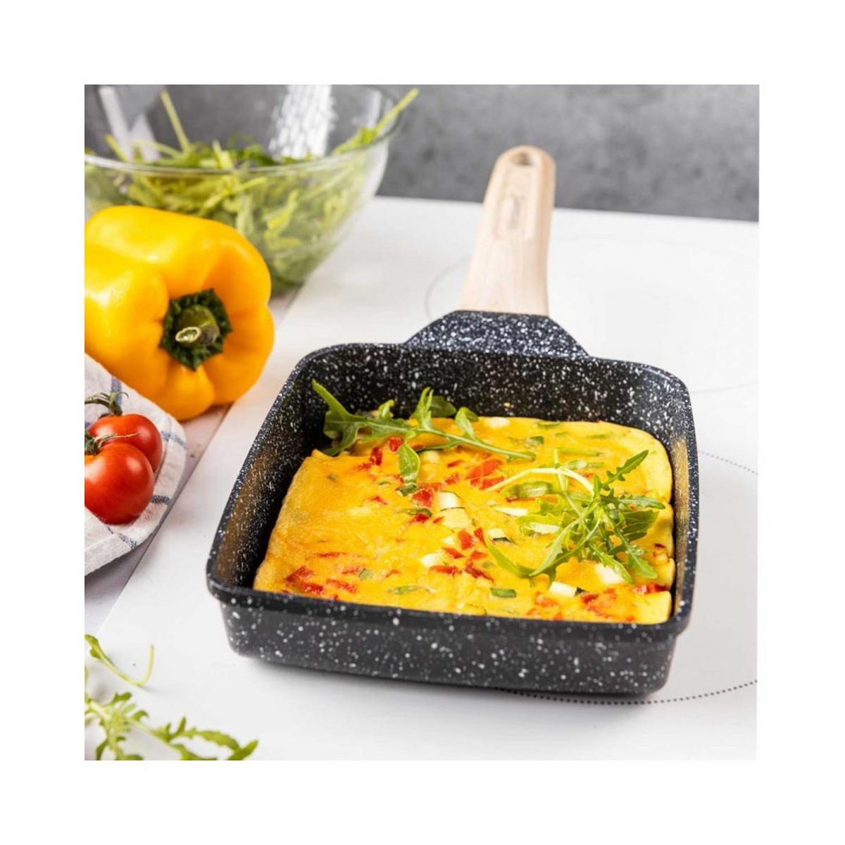 PFANNKUCHENPFANNE Schwarz 20/15/4 cm 56770 - Schwarz, Metall (20cm) - Klausberg 