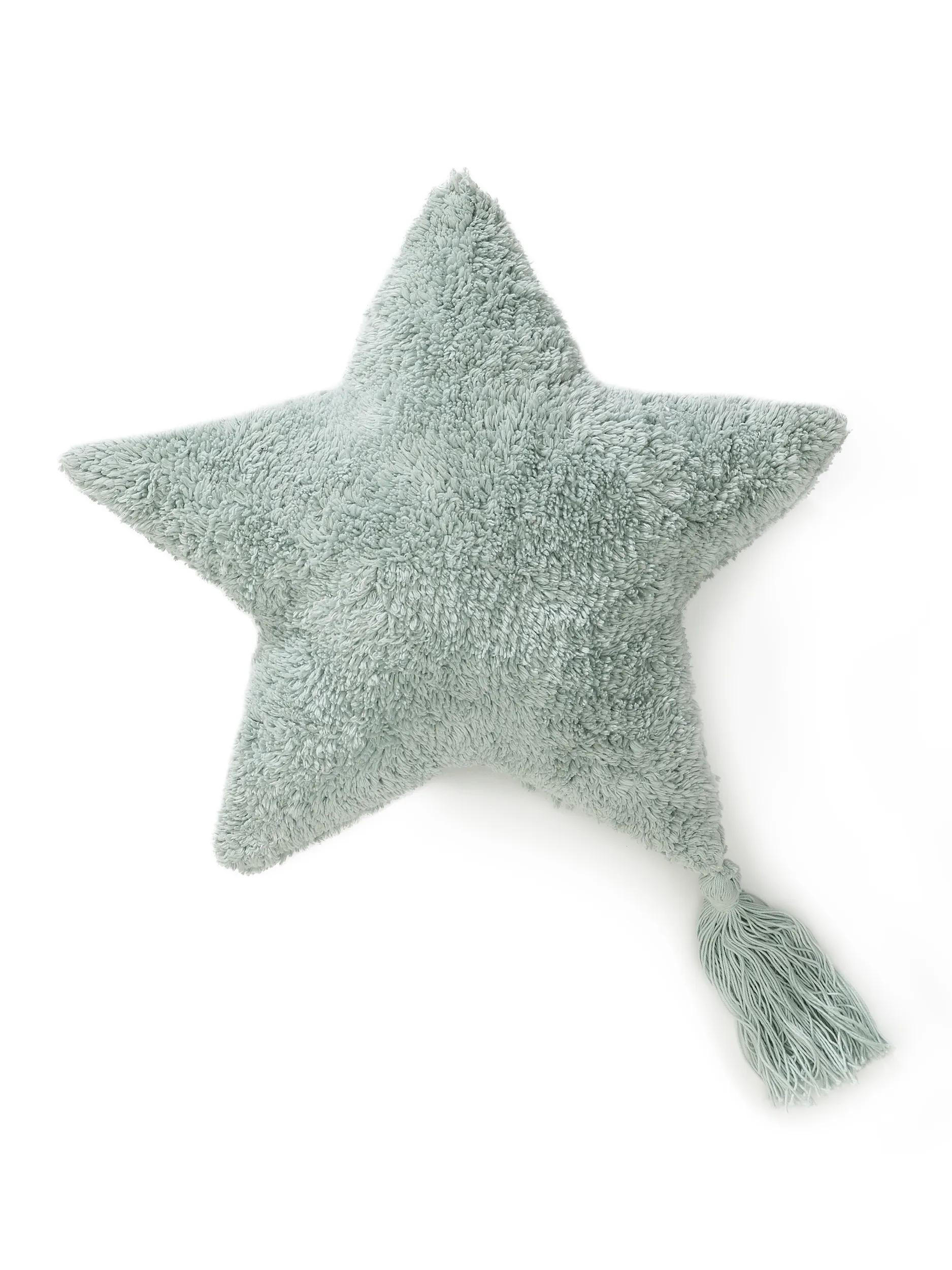 KISSEN Stars Mint 45x45 cm - Mintgrün, Textil (45/45cm) - Lytte