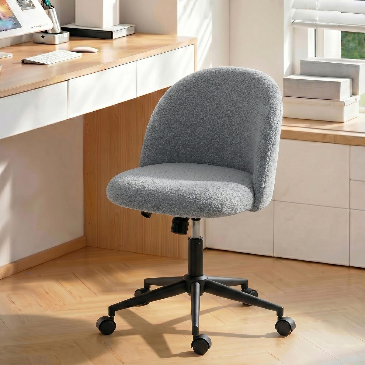BÜROSTUHL Grau 59.0/52.0/84.5 cm - Grau, Textil (52/84.5/59cm)