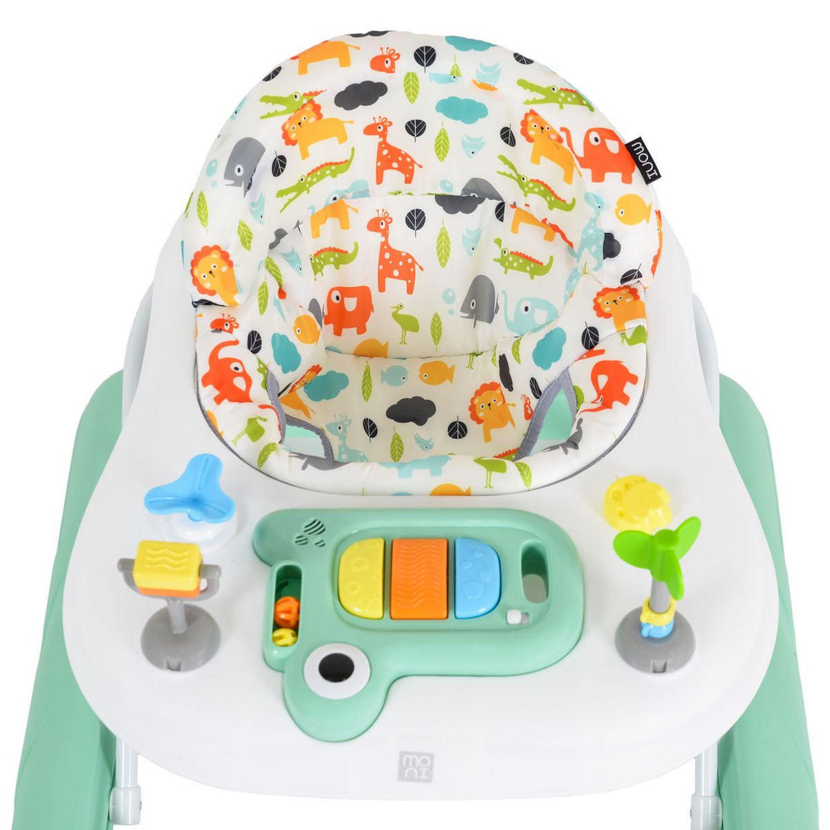 LAUFLERNHILFE Zizzy grün Spielcenter, Musikfunktion, Stopper, höhenverstellbar - Grün, Kunststoff (55/52/69cm) - Moni