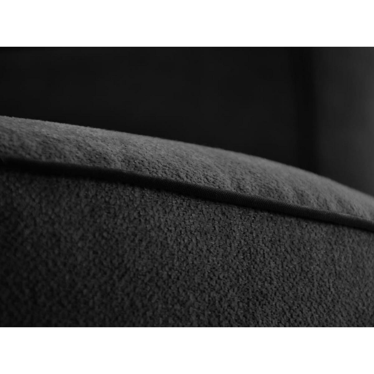 DREHSESSEL Dolce schwarz velour - Schwarz, Textil (90/83/90cm) - Beautysofa