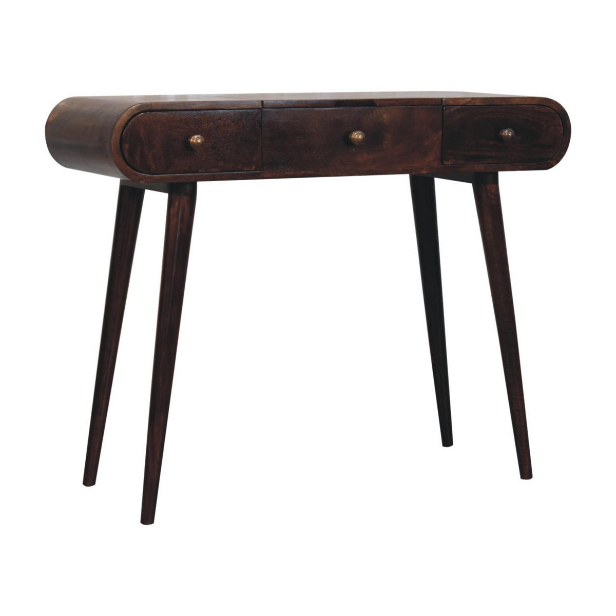 TOALETNA MIZICA v zaključku California Walnut z zložljivim ogledalom - hnedá, drevo (40/80/100cm) - Artisan Furniture