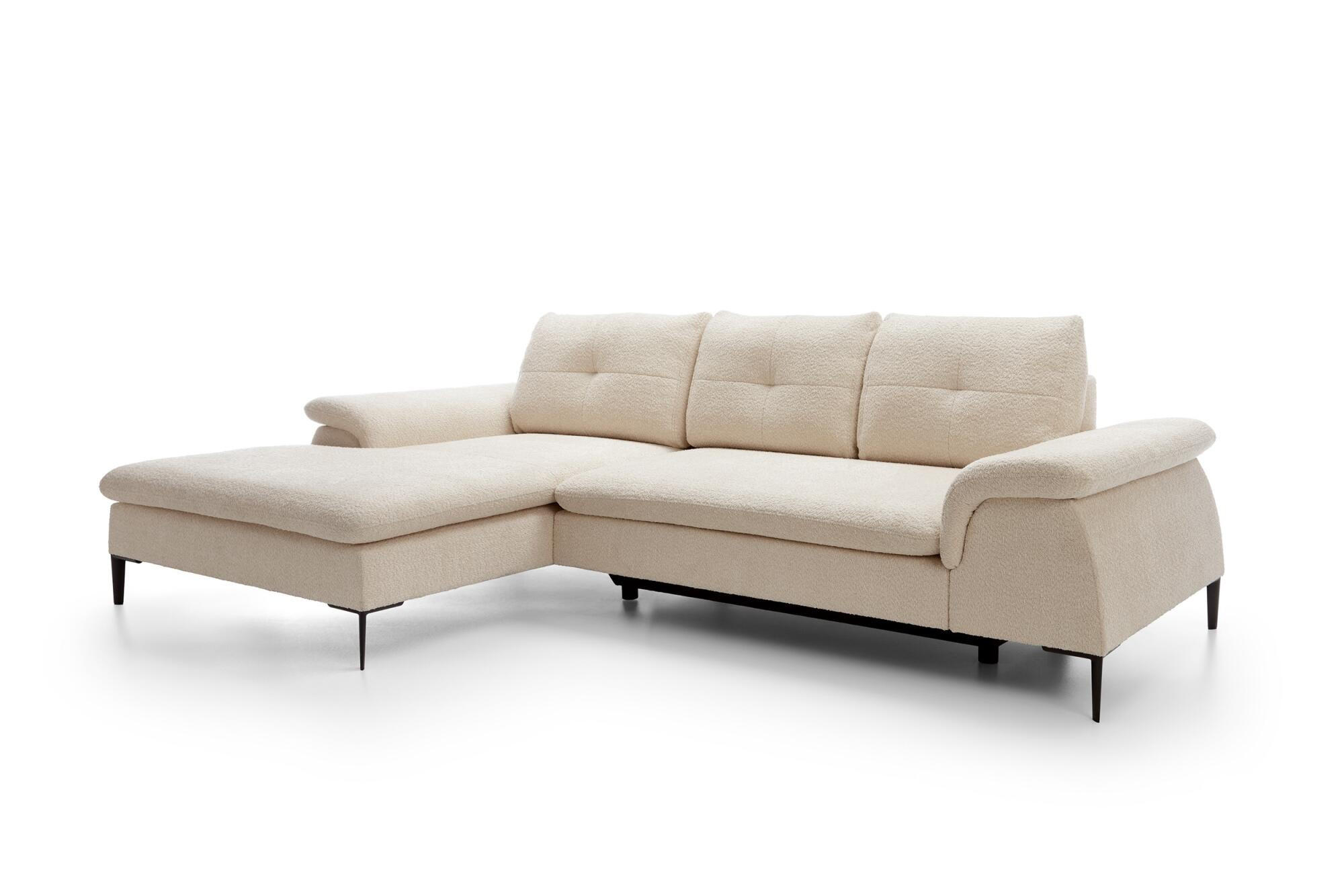ECKSOFA ZONDA Beige 268x172x84 cm - Beige, Textil (268/172cm) - FURNLUX