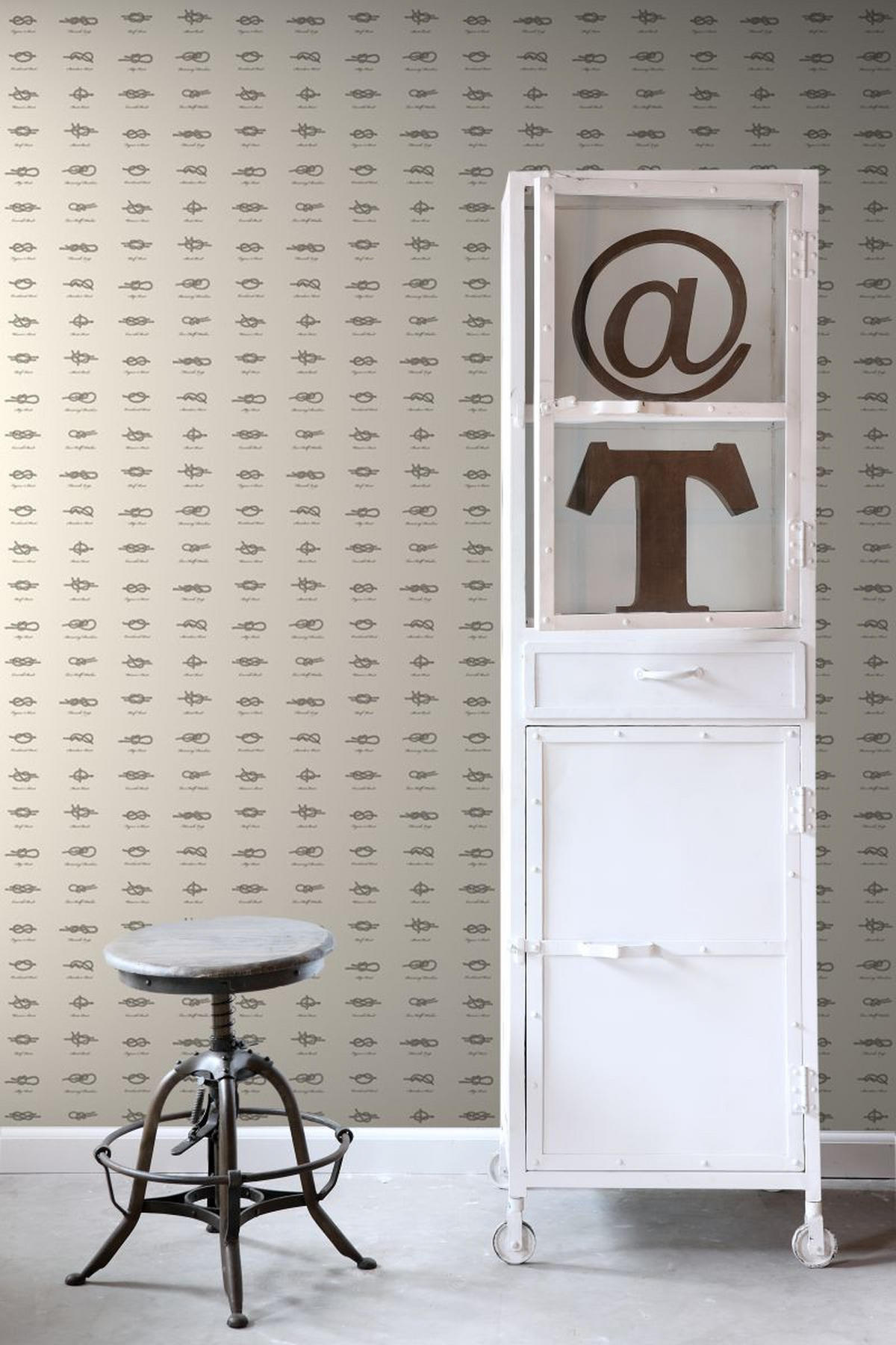 TAPETE Knoten 53 cm x 10.05 m - Beige, Papier (53/0.1cm) - ESTAhome