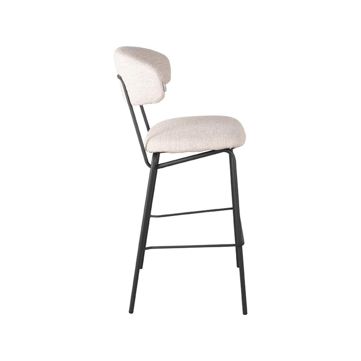 BARHOCKER Zack Beige 53/57/95 cm 2er-Set - Beige, Metall (57/95/53cm) - LABEL51