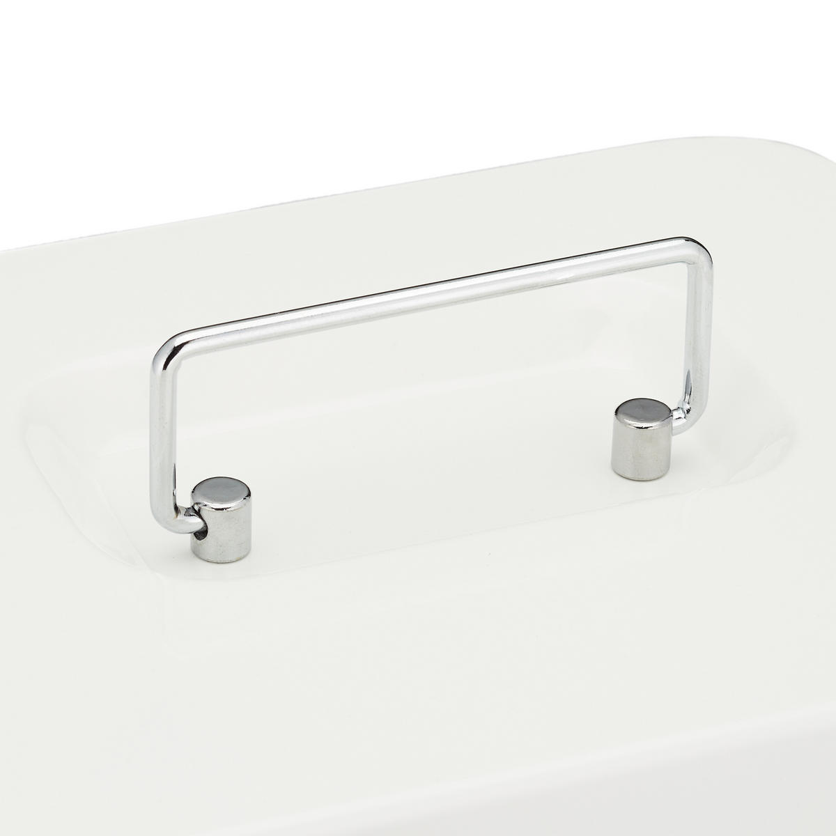 POKLADŇA - biela, kov/plast (20/8.5/17cm) - Relaxdays