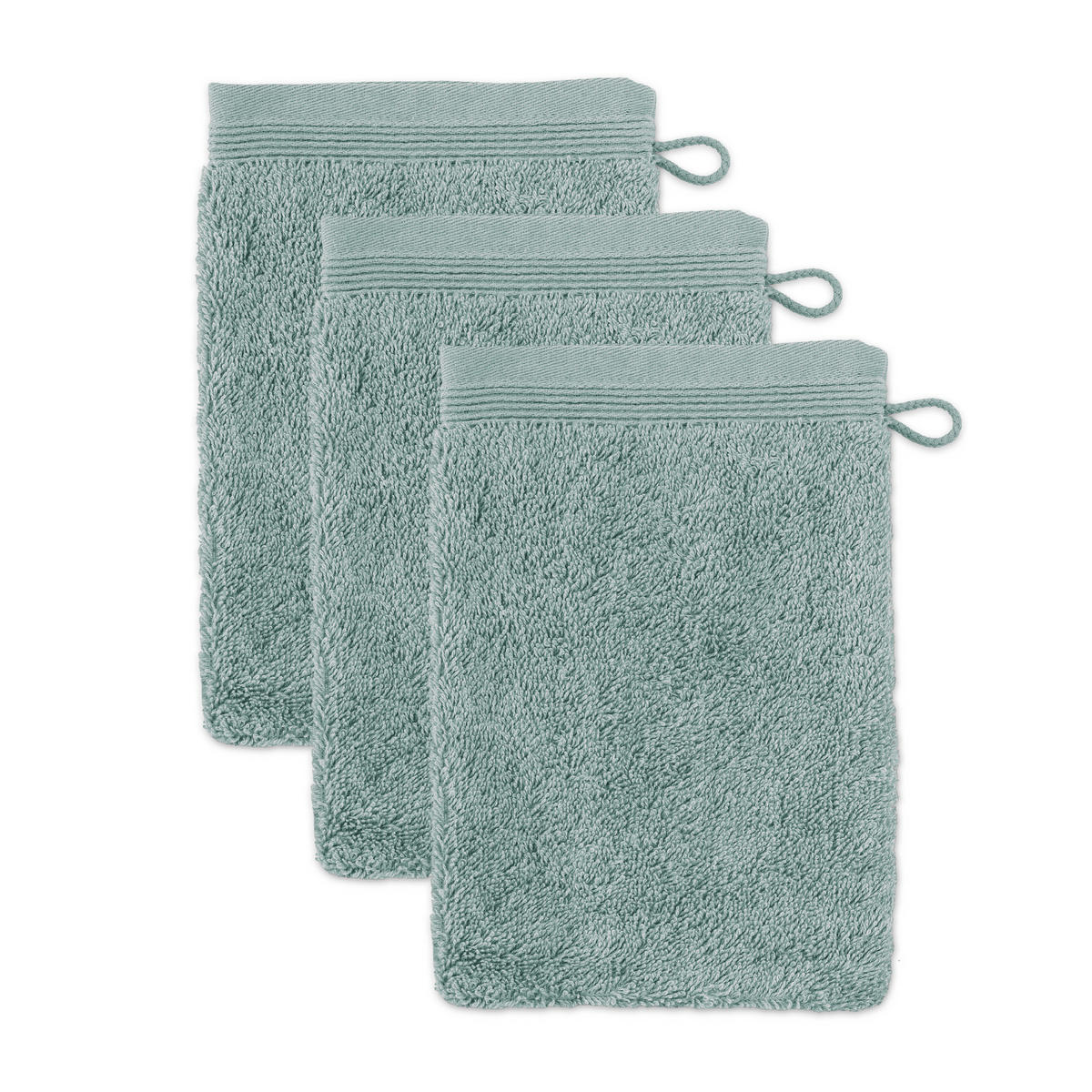 WASCHHANDSCHUH SUPERWUSCHEL 3ER PACK - Salbeigrün, Textil (15/20cm) - MÖVE