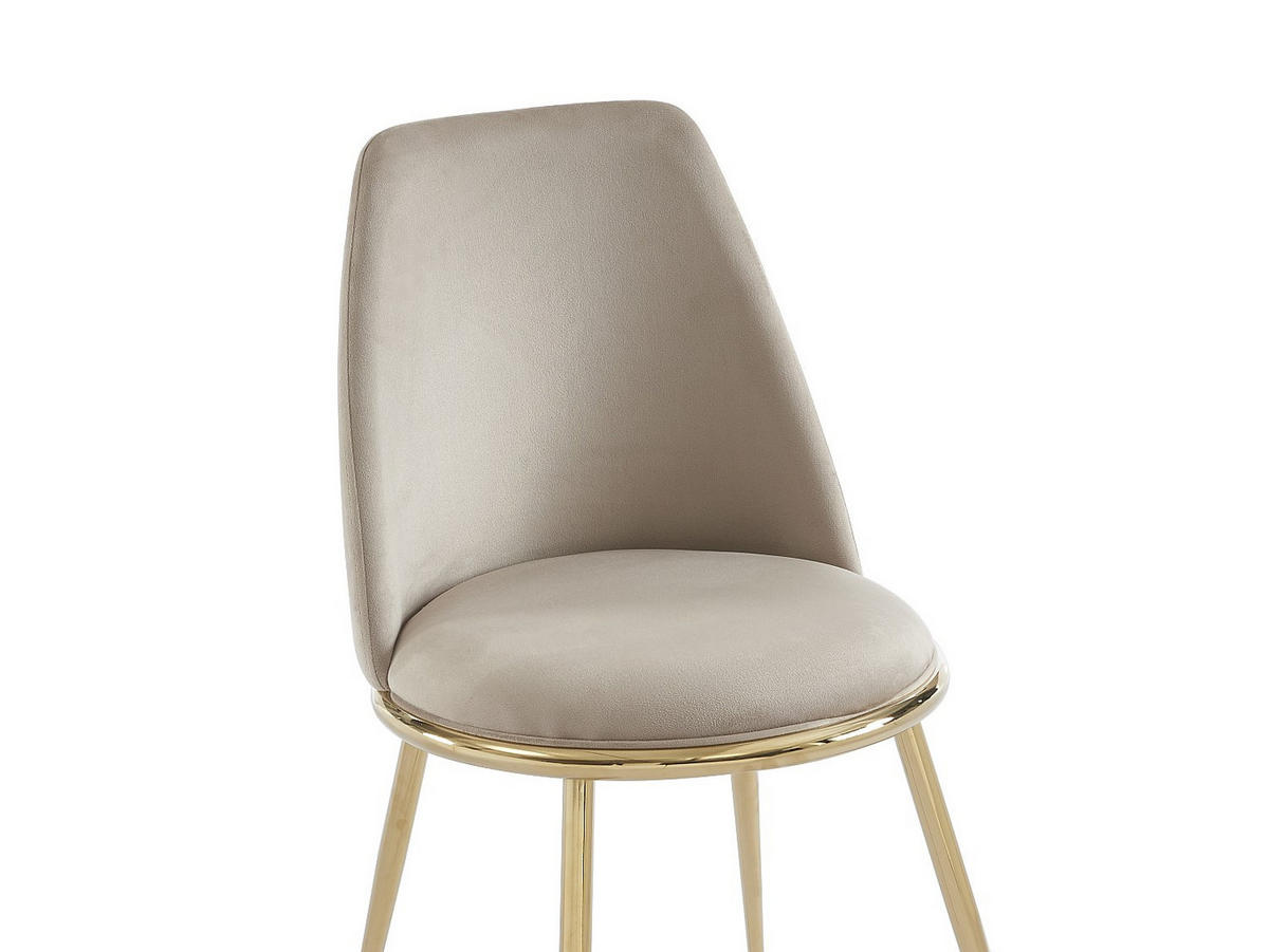 STUHL - 48cm x 54cm - Polyester - beige - NEBINA - Beige, Textil (48/83/54cm) - Vente-Unique