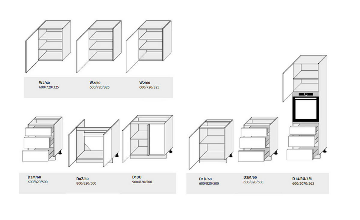 WINKELKÜCHE Bari grau / signalweiß-blassgrün matt 9-teilig - Weiß/Grün, Holzwerkstoff (245/207/240cm) - Feldmann-Wohnen