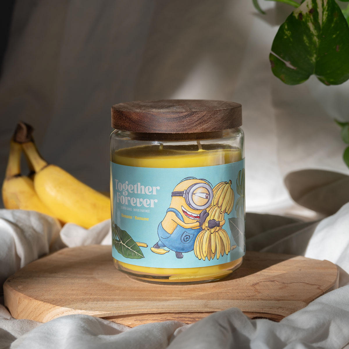 DUFTKERZE Minions - Multicolor, Naturmaterialien/Glas (12.5cm)
