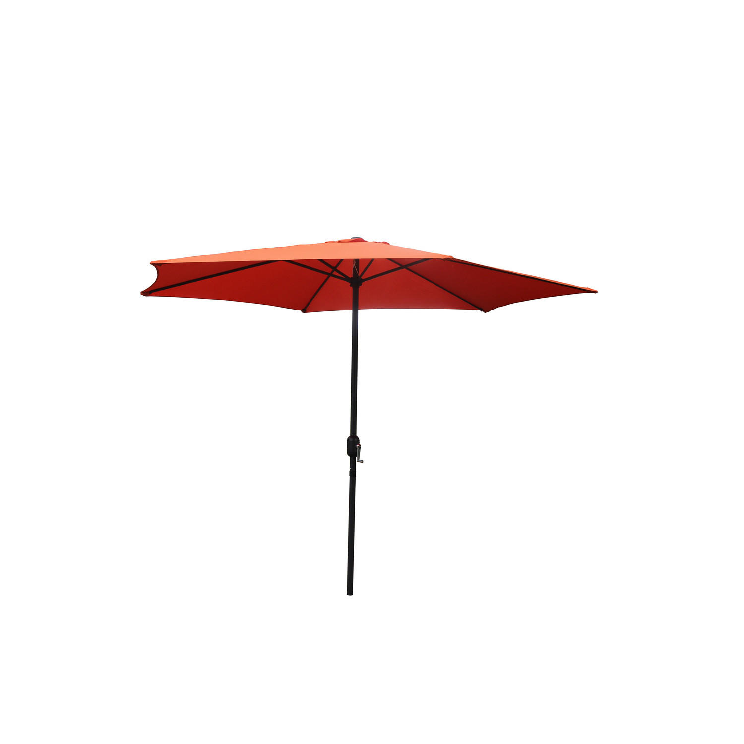 SONNENSCHIRM portofino terrakotta rund 2 94 x 2 94 cm gerade - Terracotta, Metall (294/294cm) - Concept Usine