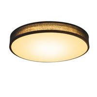 LED-DECKENLEUCHTE Alvira 30/30/6 cm - Schwarz, Textil (30/30/6cm) - Nettlife