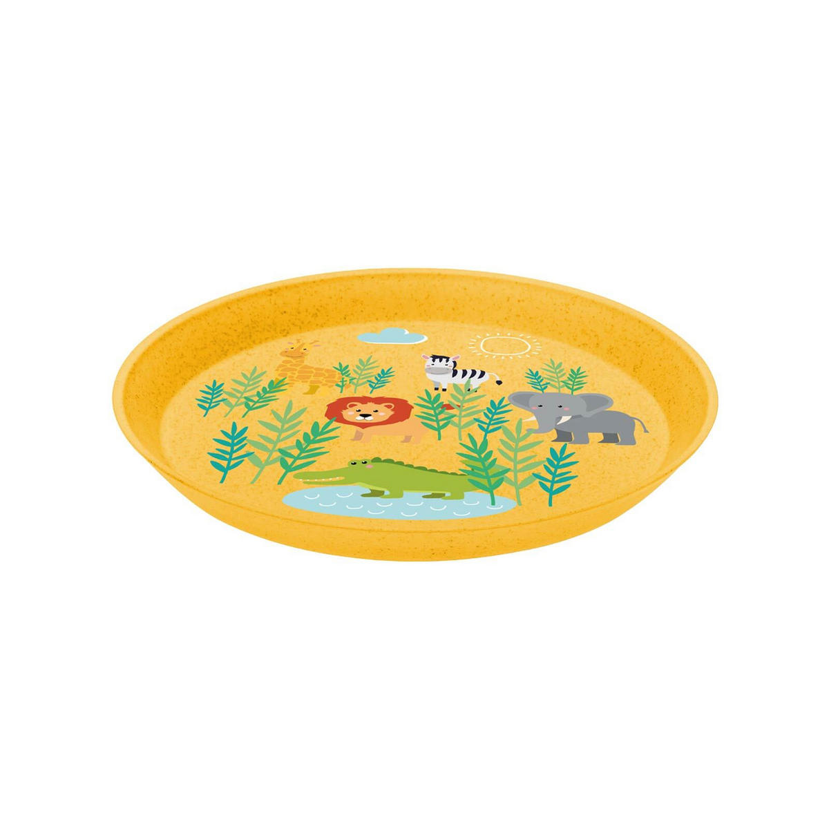 KINDERGESCHIRRSET Africa 3er Set - Gelb, Kunststoff (1/1/1cm) - Koziol