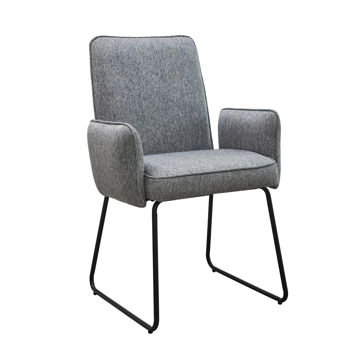 ESSZIMMERSTÜHLE 2ER-SET ALBA - Grau, Metall (62/92/52cm) - SVITA