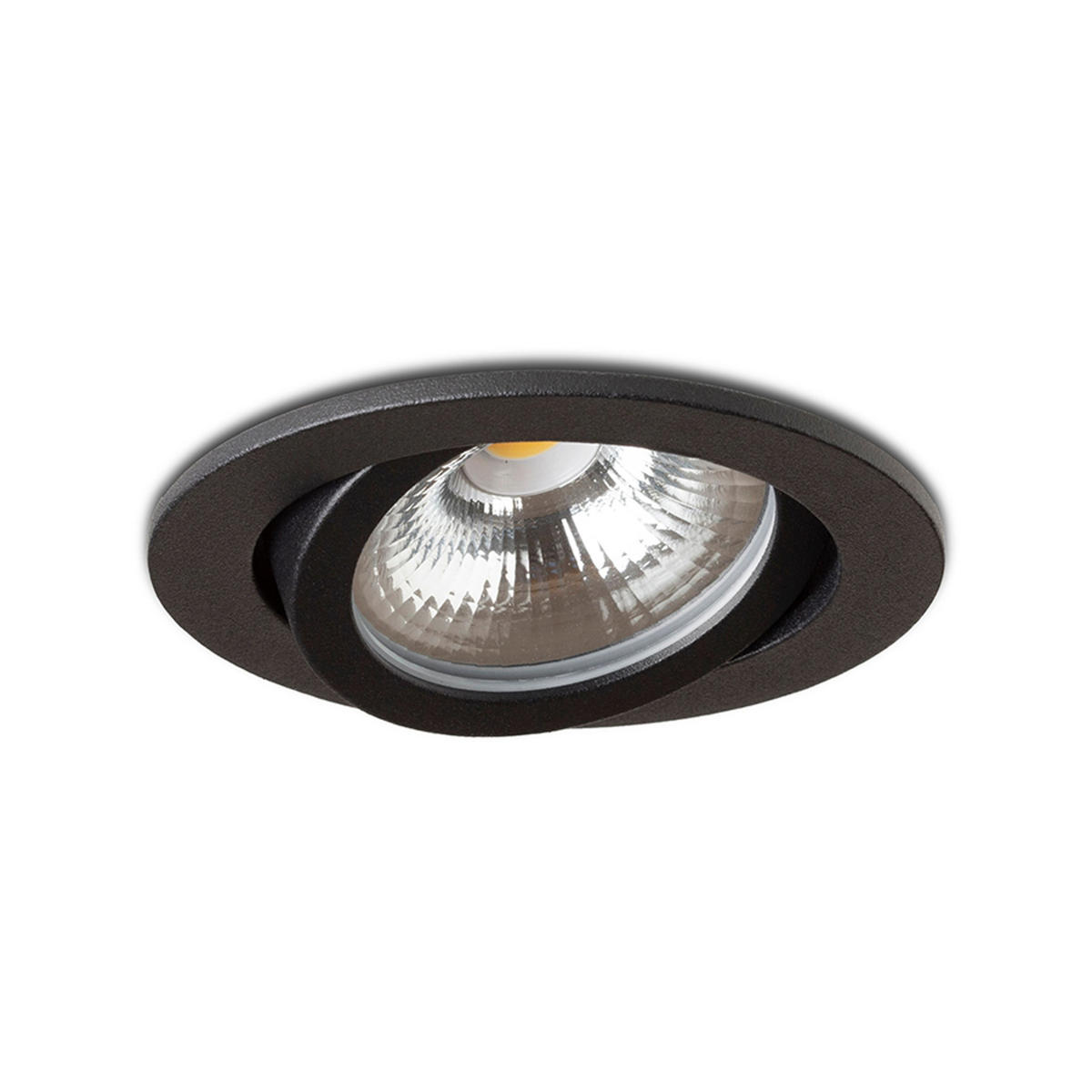 EINBAULEUCHTE JADE DIMM TO WARM Schwarz 6 W - Schwarz, Metall (84/84/12cm) - Rendl