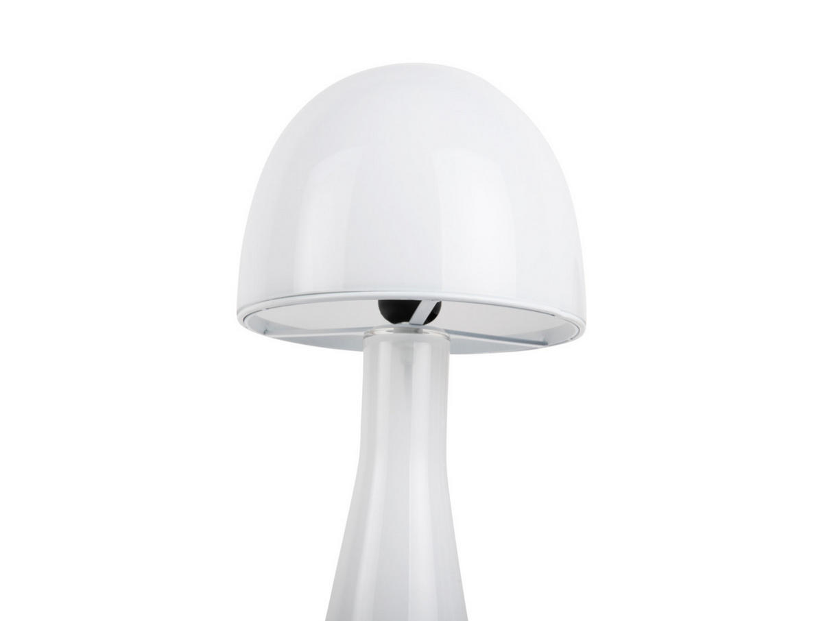 TISCHLAMPE Bombin 20/20/45 cm - Weiß, Glas (20/20/45cm) - Leitmotiv