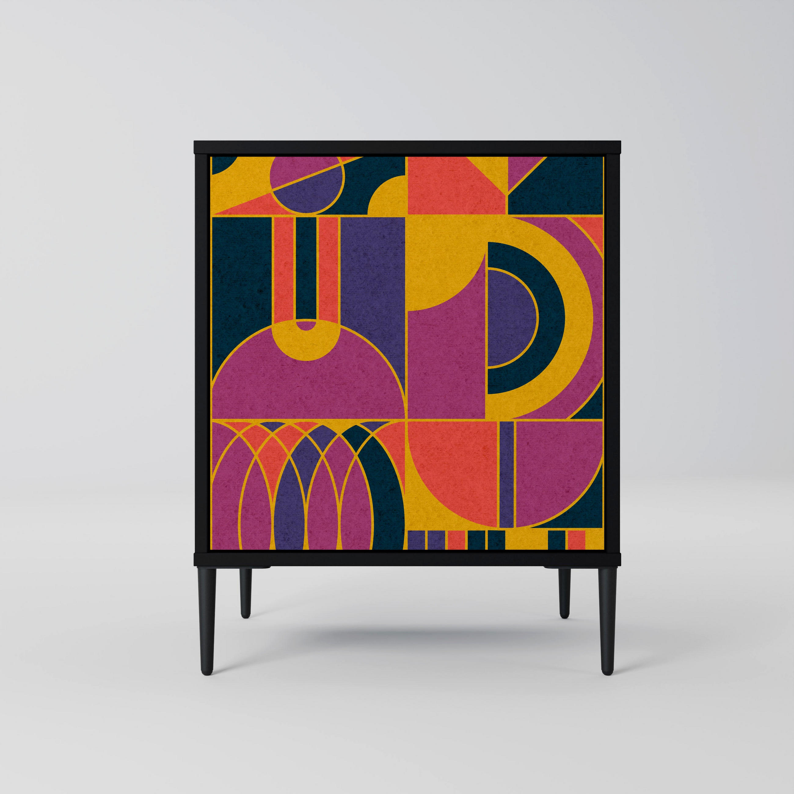 SpaceRebels Sideboard Schwarz 57.5x72.5x42 cm