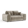 2-SITZER-SOFA Zanzibar Beige Chenille - Beige/Schwarz, Holz/Holzwerkstoff (178/79/108cm) - Maison de Reve