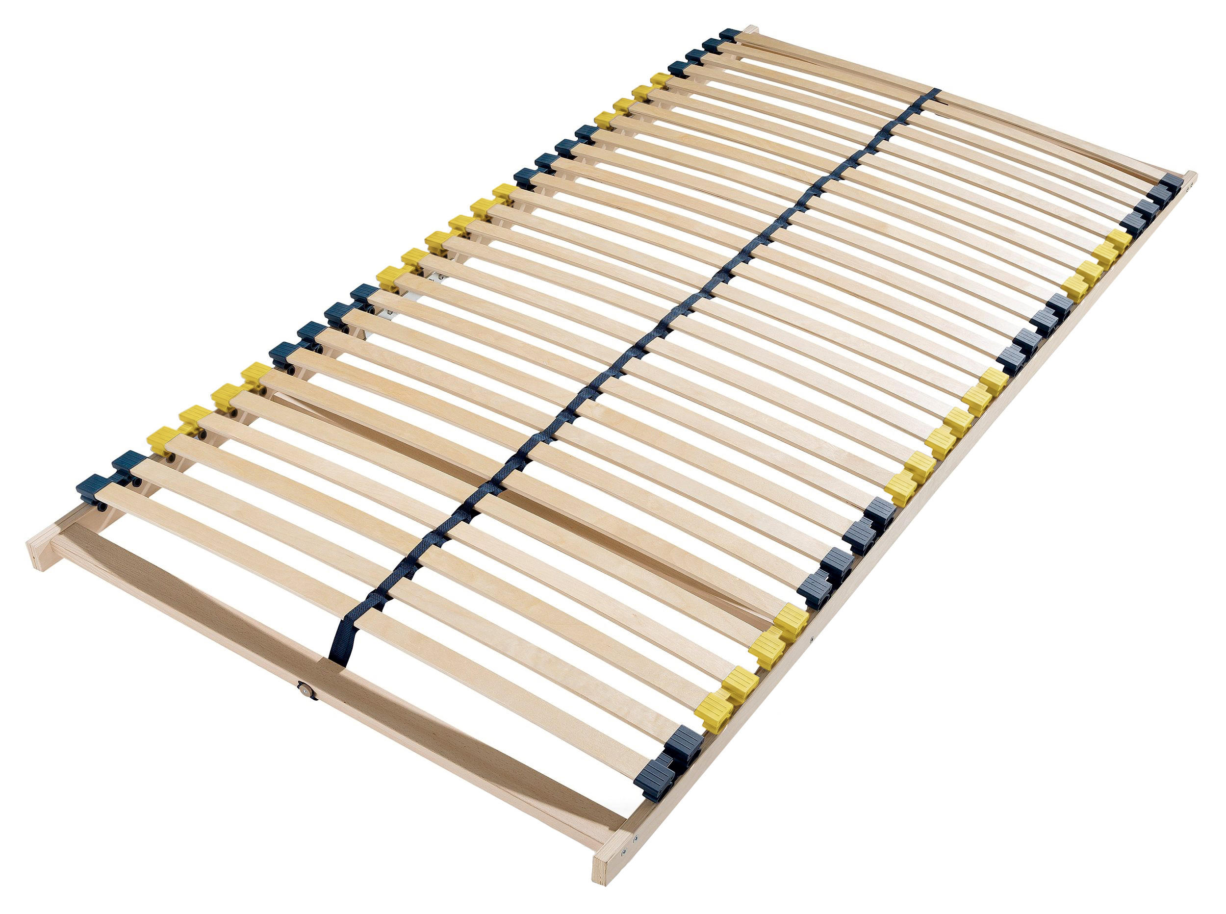 LATTENROST 70x200 cm aus Buchenholz, 7 Zonen, Federholzrahmen - Buchefarben/Braun, Holz (70/200cm) - Sleepneo