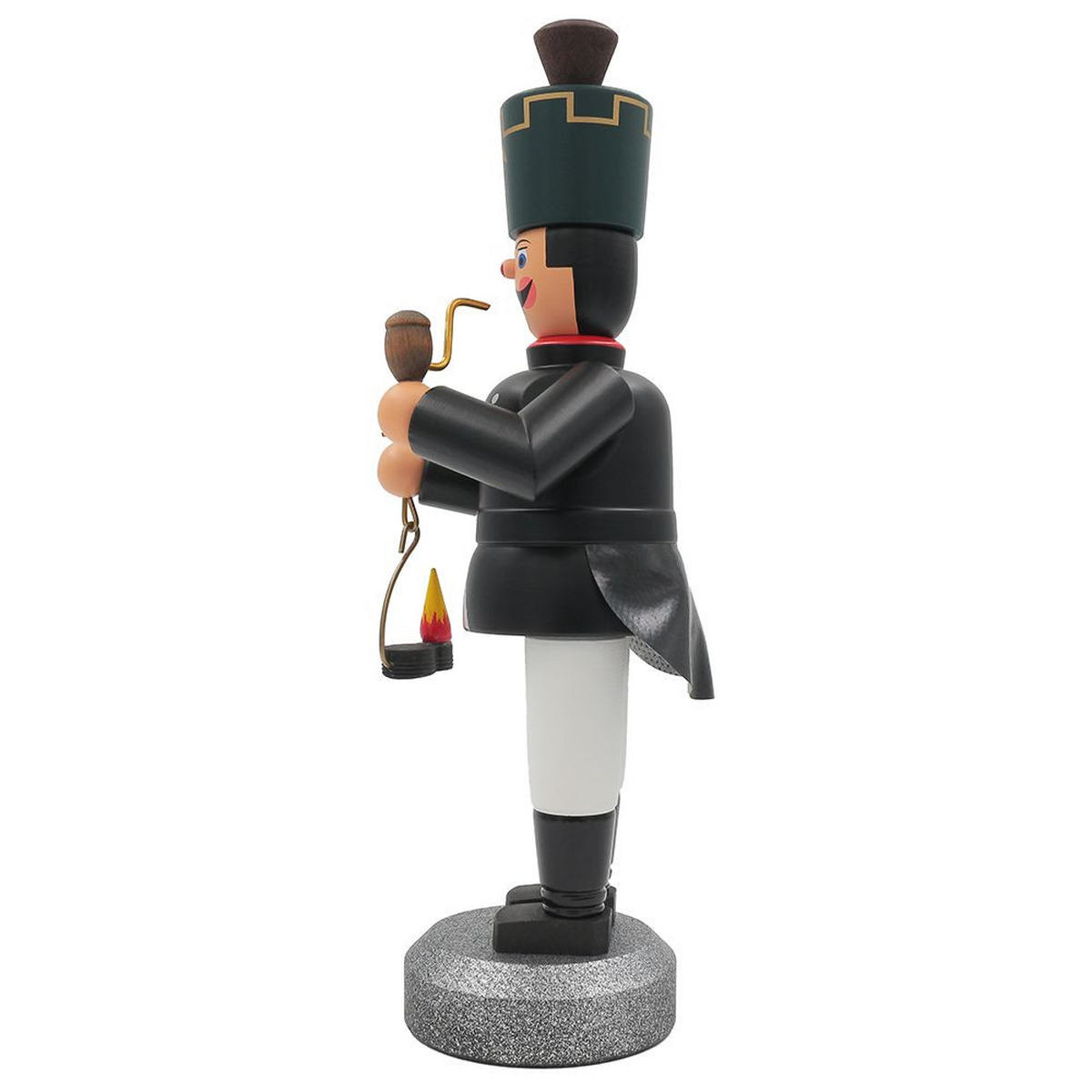 RÄUCHERMANN Bergmann mit Grubenlampe 22 cm - Schwarz, Holz (10/22/10cm)