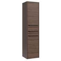 BADEZIMMERSCHRANK Florence mit 2 Türen Walnuss Braun - 30 x 35 x 130 cm - Eichefarben, Holz (30/130/35cm) - Badplaats