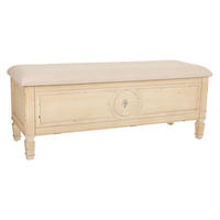 BANK aus Holz 120x43x48 cm - Beige, Holz (120/48/43cm) - Wanderlust