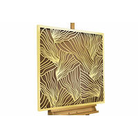 METALLBILD Gold 80/80 cm - Goldfarben, Metall (3/80cm) - KUNSTLOFT