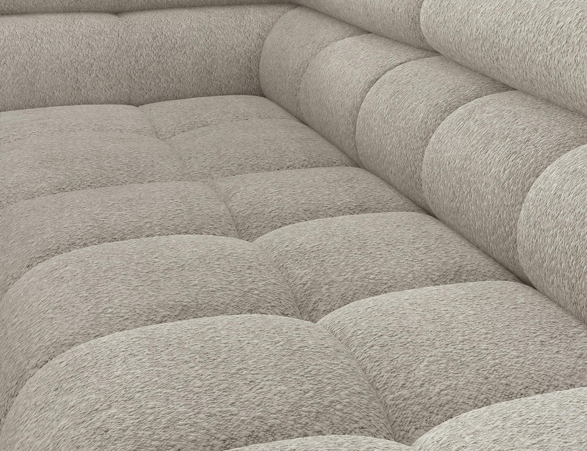 ECKSOFA Ferrucio L - Creme (Royal 18) - Creme, Holzwerkstoff (276/200cm) - Möblo