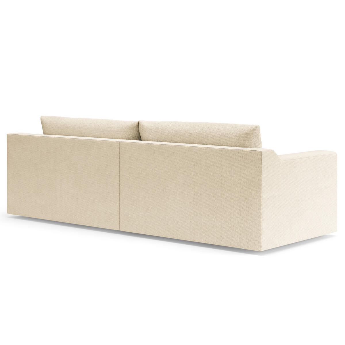 BIG-SOFA - Creme, Kunststoff/Textil (274/90/112cm) - home24