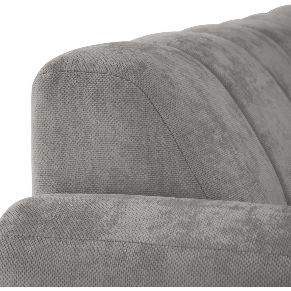 ECKSOFA Volare Mini ohne Schlaffunktion hellgrau, links, Storm-Stoff - Hellgrau/Schwarz, Textil/Metall (256/165cm) - Beautysofa