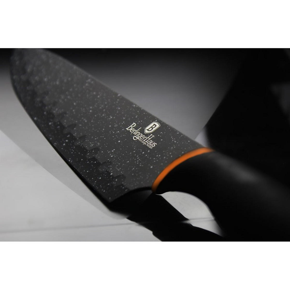 MESSERSET Schwarz 30/10/30 cm BH2111 - Schwarz, Metall - Berlinger Haus