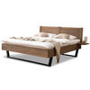 MASSIVHOLZBETT Premium 605 - wildeiche-grau - Grau, Holz (140/210cm) - BED BOX