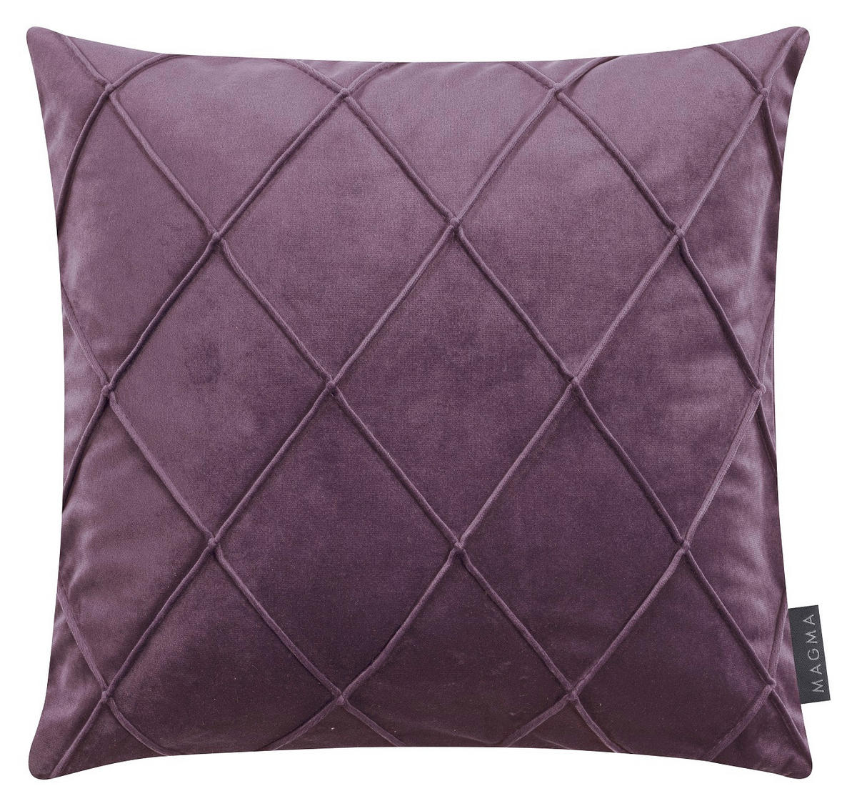 KISSENHÜLLE 2er Set Nobless Rauten 40/40 cm flieder - Flieder, Textil (40/40cm) - Magma Heimtexx