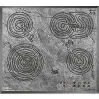 ELEKTRO-KOCHFELD mit Höhlenmalereimotiv KCT 6115 F Ära, 60 cm - Schwarz, Glas/Keramik (59/5.5/52cm) - Kaiser Küchengeräte